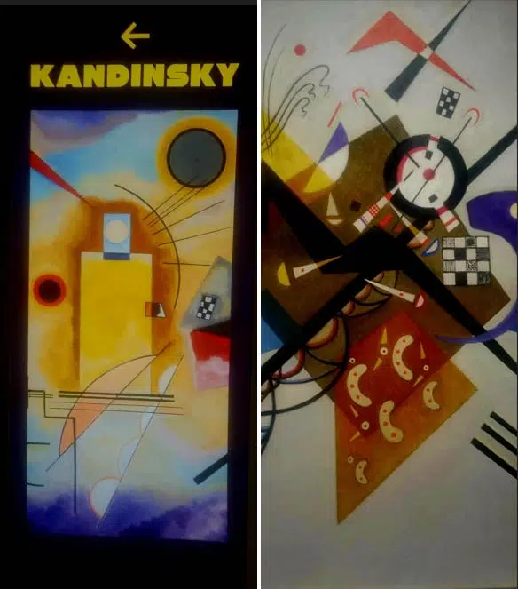 Mostra Kandinsky a Palazzo Bonaparte: Ne Vale la Pena? Impressioni e Consigli Pratici 8 Dettagli delle opere di Vassily Kandinsky in mostra a Palazzo Bonaparte: Giallo, rosso e blu e composizioni geometriche del periodo Bauhaus